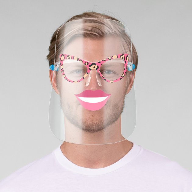 Pink leopard print sales glasses