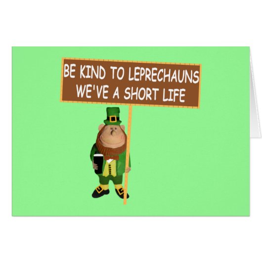 Funny Leprechaun (Front Horizontal)