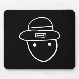 Funny Leprechaun Amateur Sketch Meme Irish St Patr Mouse Pad