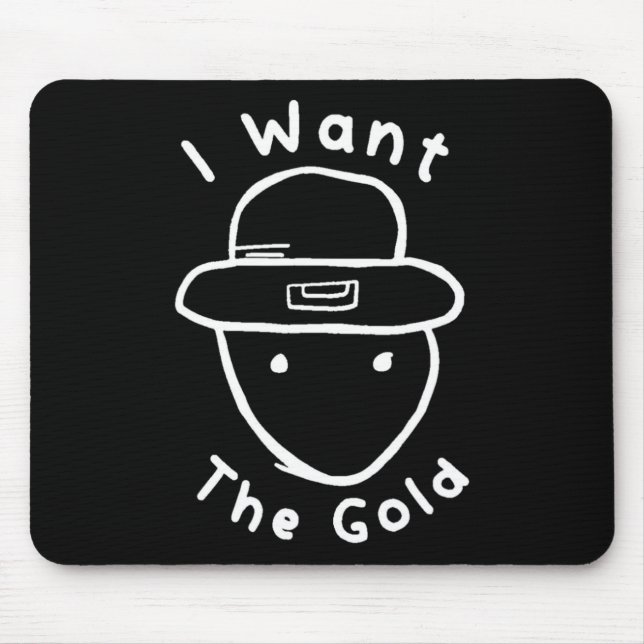 Funny Leprechaun Amateur Sketch Meme St Patricks D Mouse Pad (Front)