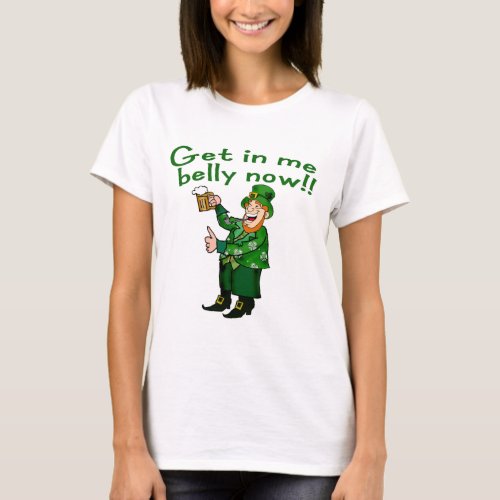 Funny Leprechaun and Beer Tshirt for St Pats