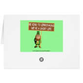 Funny Leprechaun Cards (Back Horizontal)