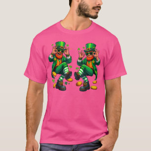 Funny Leprechaun Griddy Dance St Patrick'S Day Pot T-Shirt