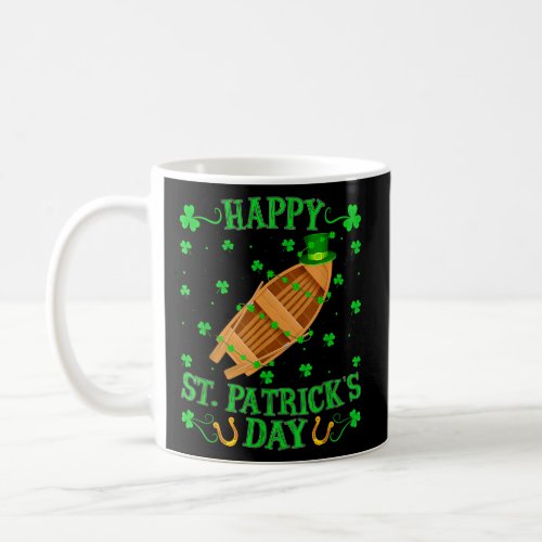 Funny Leprechaun Hat Fishing Boat St Patricks Day Coffee Mug