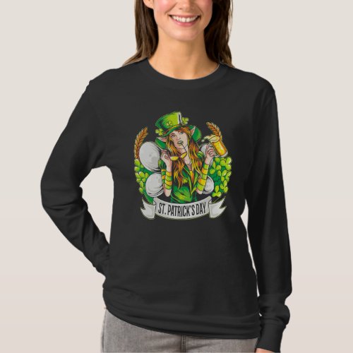 Funny Leprechaun Irish Beer Mens Womans St Patrick T_Shirt