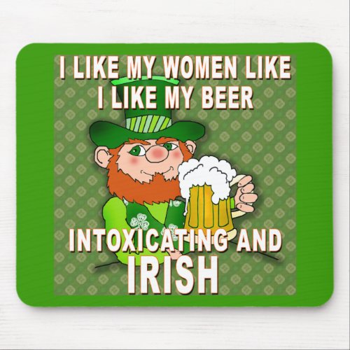 Funny Leprechaun Meme for St Patricks Day Mouse Pad