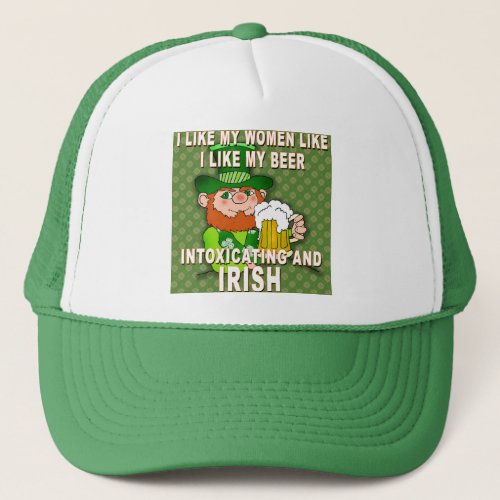 Funny Leprechaun Meme for St Patricks Day Trucker Hat