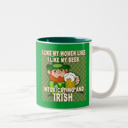 Funny Leprechaun Meme for St Patricks Day Two_Tone Coffee Mug