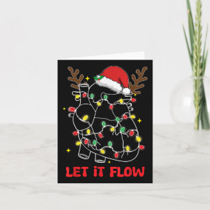 Funny Let It Flow Anatomy Heart Cardiac Nurse Sant Card