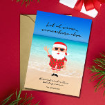 Funny Let it Snow Florida Santa Beach Christmas Holiday Card<br><div class="desc">Our "Let it Snow" Florida Santa Beach Christmas Holiday Card is cute and whimsical way to bring some sunshine and laughter to your holiday greetings! Escape the winter chill with this comically brilliant card that brings a unique twist to the holiday season. Featuring an image of Santa Claus enjoying the...</div>