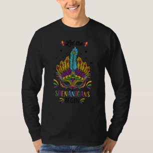 Funny Let The Shenanigans Begin Mardi Gras Costume T-Shirt