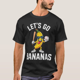 Funny Lets Go Bananas Cute Banana Fruit Lover Game T-Shirt