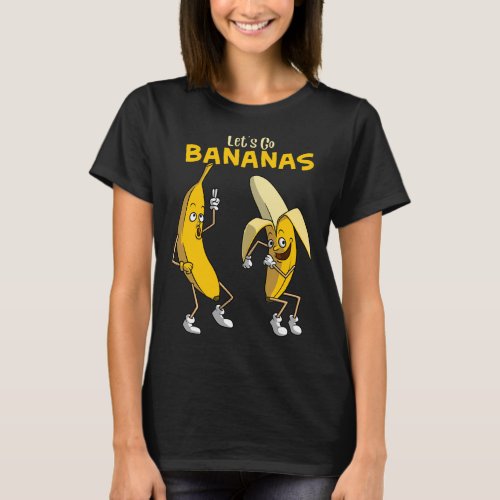 Funny Lets Go Bananas Gift Kids Boys Girls Cute F T_Shirt