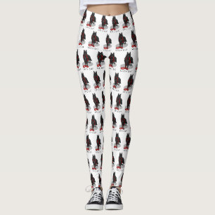 Funny Let's Go! Walk Belgian Sheepdog (black 1) Leggings
