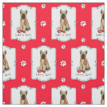 Funny Let's Go! Walk Briard (cr tawny black 1) Fabric