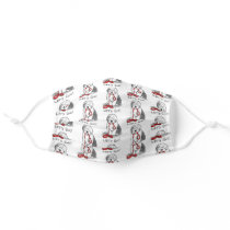 Funny Let's Go! Walk Old English Sheepdog (Gray 1) Adult Cloth Face Mask Funny Let's Go! Walk Old English Sheepdog (Gray 1) Adult Cloth Face Mask