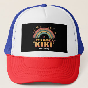 Funny "Let's Have a Kiki" LGBT Trans Gender Retro  Trucker Hat