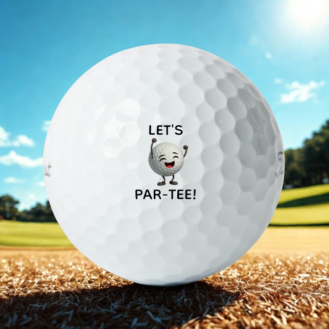 Funny Let's Par-Tee Golf Ball (Creator Uploaded)