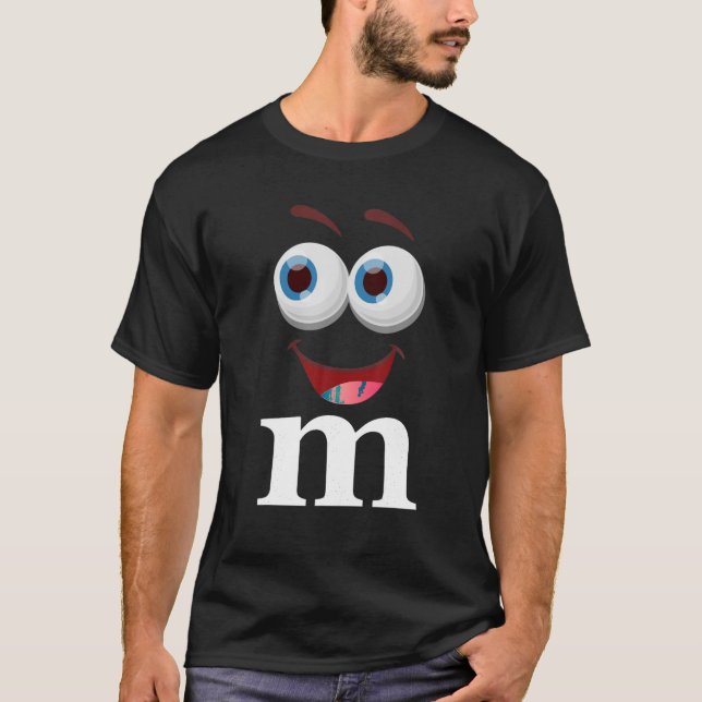 Funny Letter M Groups Halloween 2023 Team Groups C T-Shirt (Front)