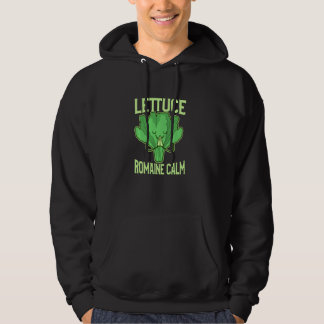 Funny Lettuce Romaine Calm Meditation Yoga Zen Hoodie