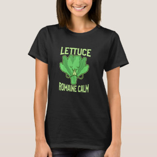 Funny Lettuce Romaine Calm Meditation Yoga Zen T-Shirt