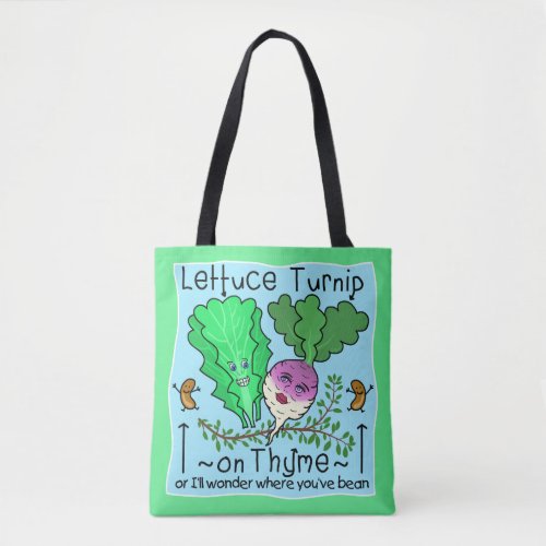 Funny Lettuce Vegetable Pun Elementary Teacher Tote Bag