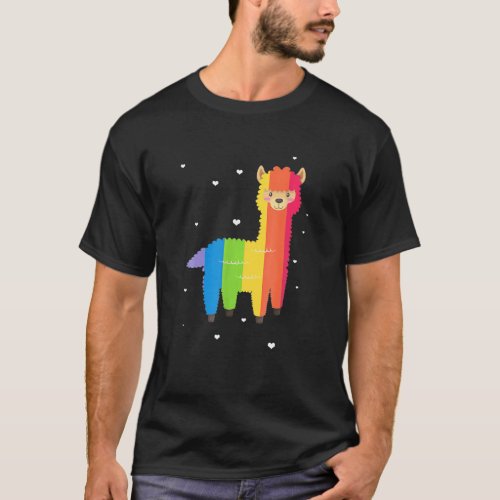 Funny LGBT Flag Llama Gay Lesbian Rainbow T_Shirt
