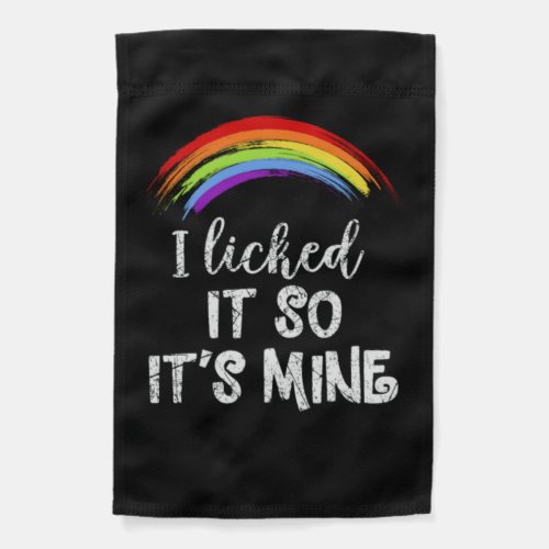 Funny LGBT Rainbow Pride Garden Flag