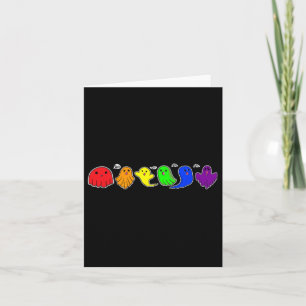 Funny Lgbtq Boo Ghost Spooky Halloween Rainbow Gay Card