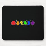 Funny Lgbtq Boo Ghost Spooky Halloween Rainbow Gay Mouse Pad