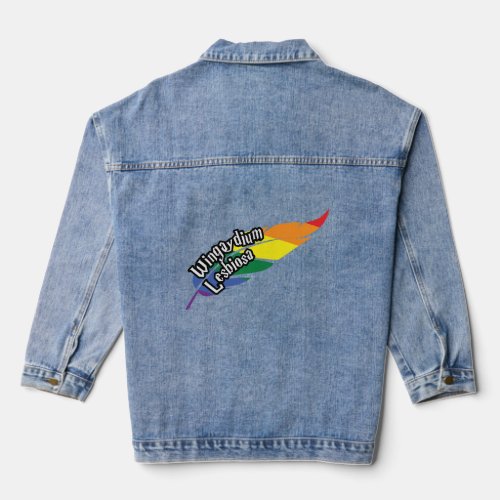 Funny LGBTQ  Play On Words  Pride  Rainbow  Denim Jacket