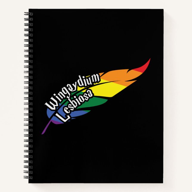 Funny LGBTQ | Play On Words | Pride | Rainbow Notebook (Front)