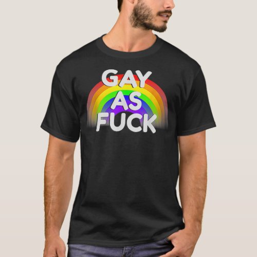 Funny LGBTQ Rainbow Gay Pride  T_Shirt