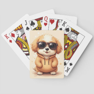 Funny Lhasa Apso Kawaii Dog Poker Cards