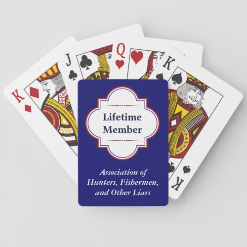 Funny Liars Club Sportsman Playing Cards