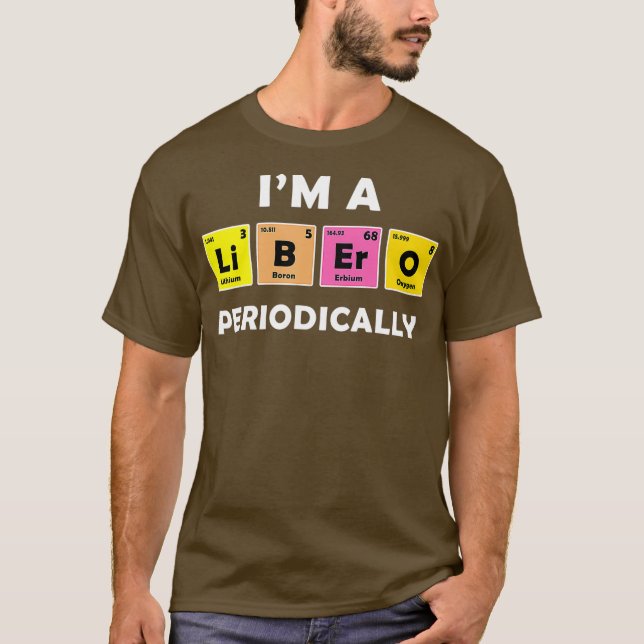 Funny Libero Chemistry Volleyball Lover Team T-Shirt (Front)