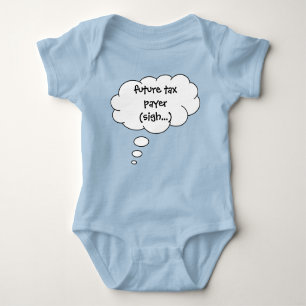 Funny Libertarian Future Tax Payer Baby Bodysuit