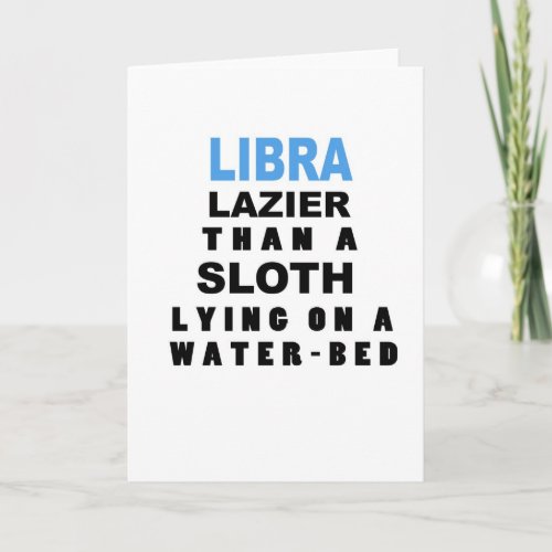 Funny Libra Birthday Card