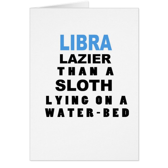 Funny Libra Birthday Card