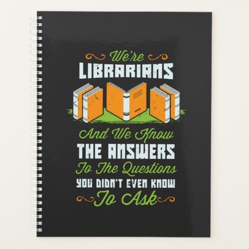 Funny Librarian Gifts Planner