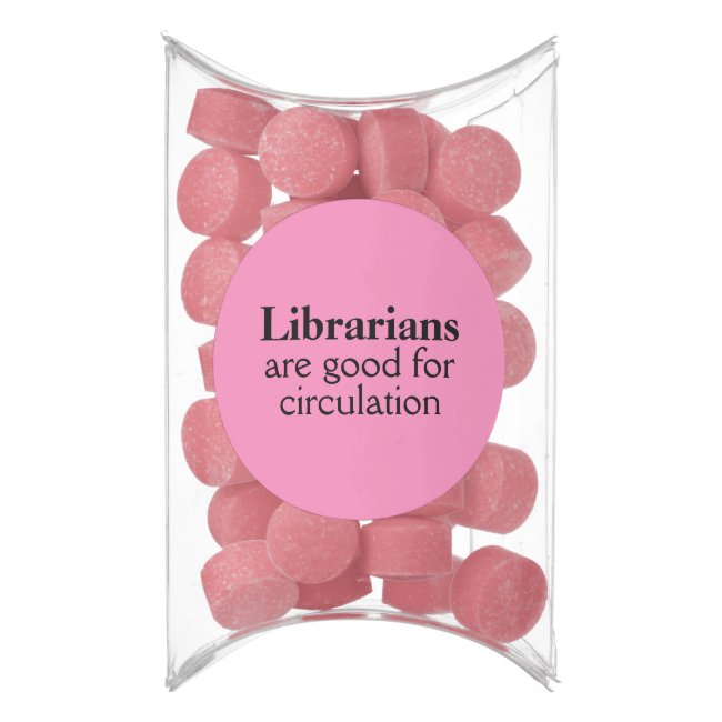 Funny Librarian Gum Party Favors Circulation Pun