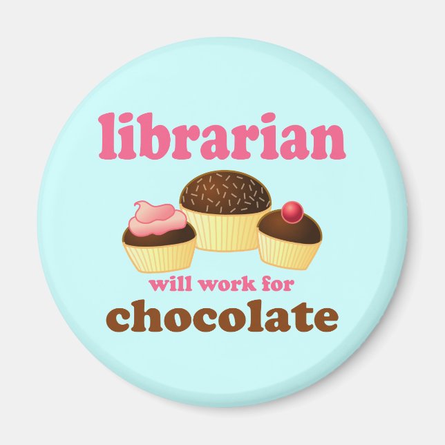 Funny Librarian Magnet (Front)