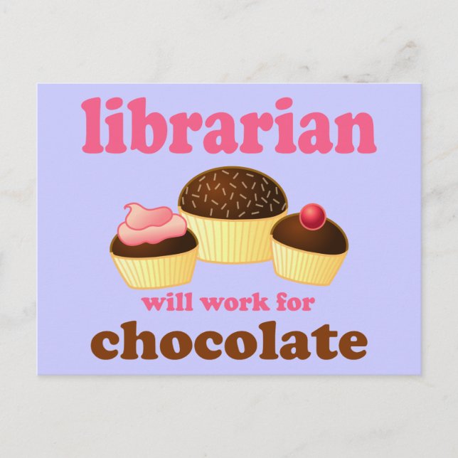 Funny Librarian Postcard (Front)