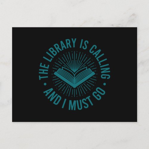 Funny Library Book Reading Book Lover Book Reader Postcard