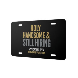 Funny License Plate For Single Christian Men