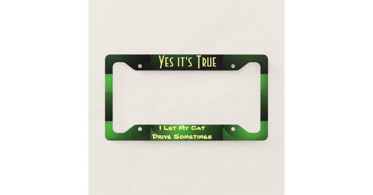 Funny License Plate Frame Zazzle