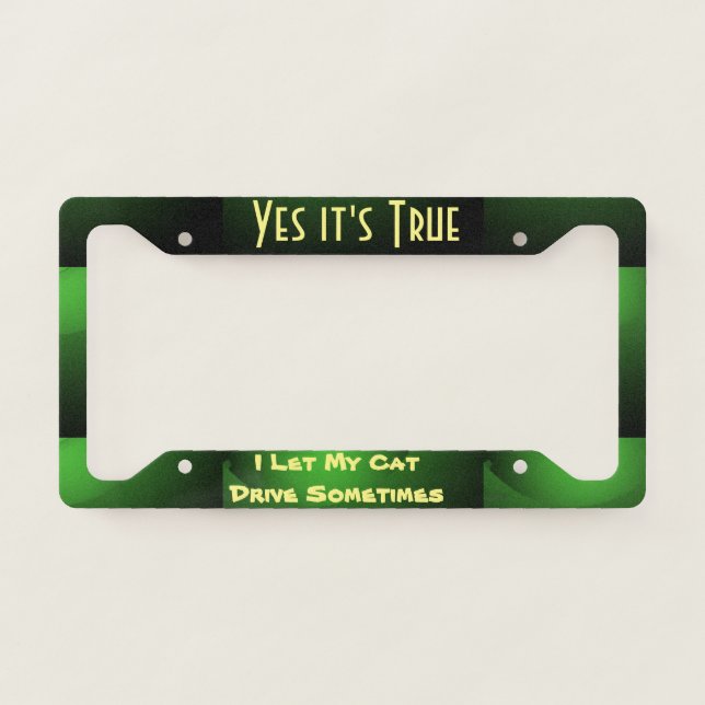 Funny License Plate Frame (Front)