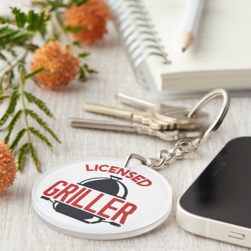 Funny Licensed griller BBQ party gift Keychain