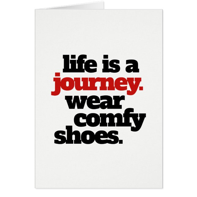 Funny Life is a Journey ... Cards (Front)