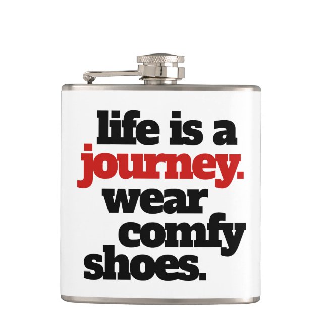 Funny Life is a Journey ... Flask (Front)